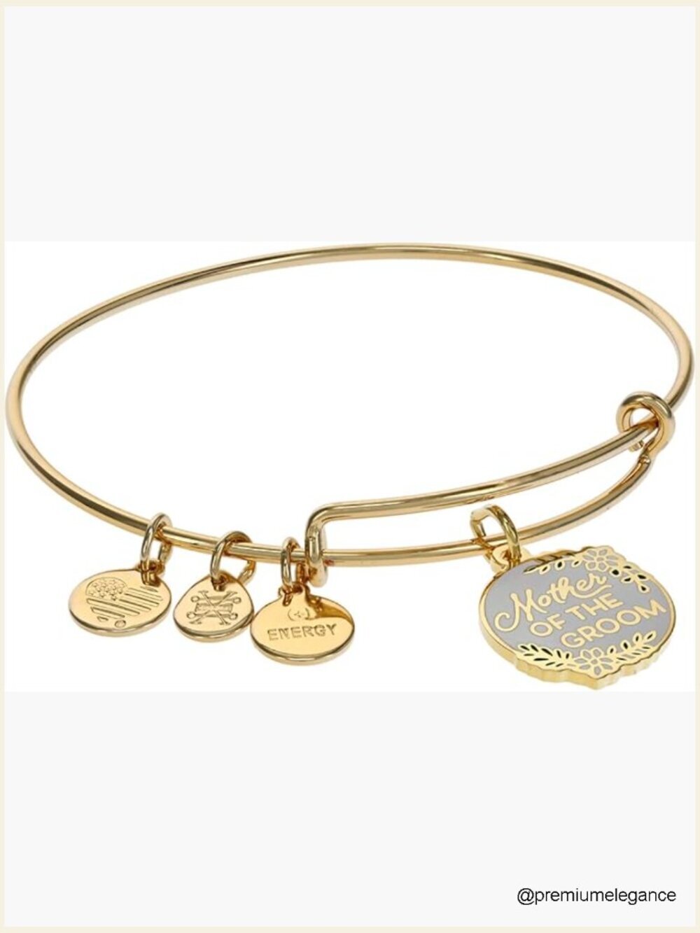 Mother of the Groom Wedding Charm Bracelet Expandable